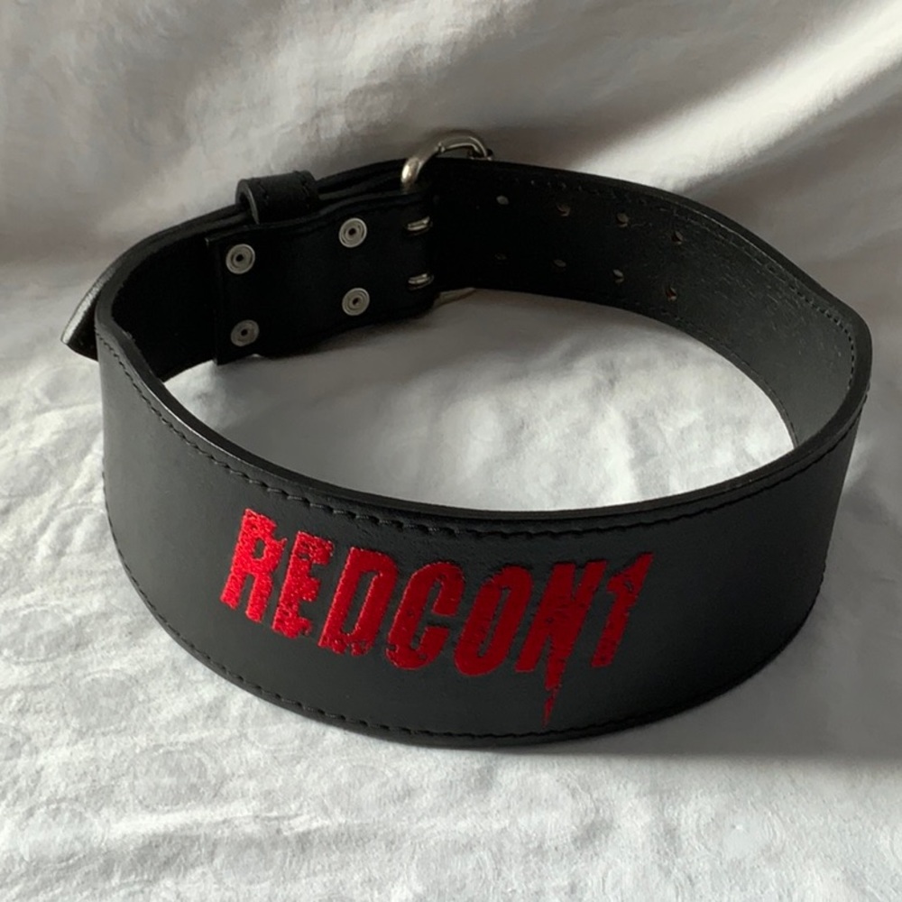 Redcon 1 Weight Lifting Belt Workout Gym Size M Never Used Mint Metal Buckle